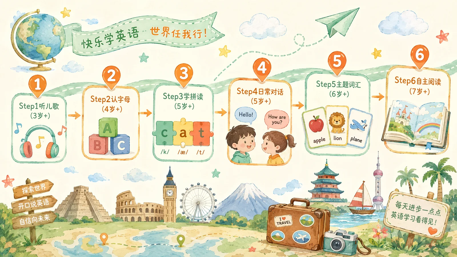 6步英语学习路线图